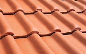 British Ceramics Dutch Clay Roof Tile - Blue Glazed