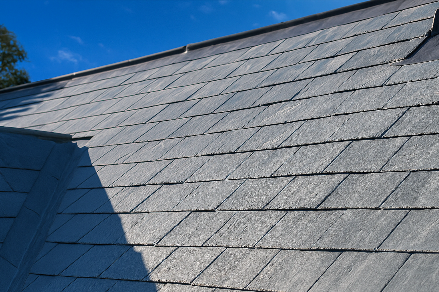 Valero Slate 1st grade pre-holed grey black Spanish natural slate tile 500x250mm
