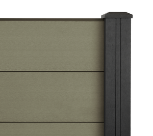 Cladco Signature Composite Fencing Panel - Olive Green (3.6m)