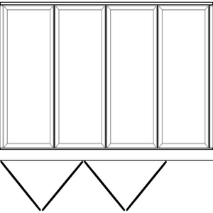 Korniche Aluminium Bi-Folding Doors - 4 Sash