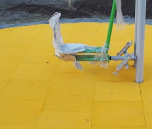 Castle Composites Grassflex Multi Play Playground Tiles - Yellow