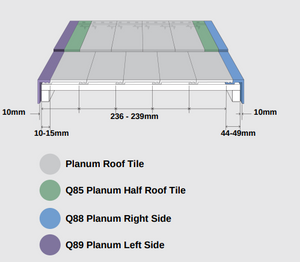 Innova Clay Interlocking Low Pitch HALF TILE