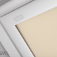 VELUX DML Electric Blackout Roller Blind (White Trim)