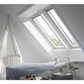 VELUX GGL FK06 2068 Triple Glazed Rain Noise Reduction White Painted Centre-Pivot Window (66 x 118 cm)