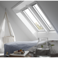 VELUX GGU SK08 0068 Triple Glazed Rain Noise Reduction White Polyurethane Centre-Pivot Roof Window (114 x 140 cm)