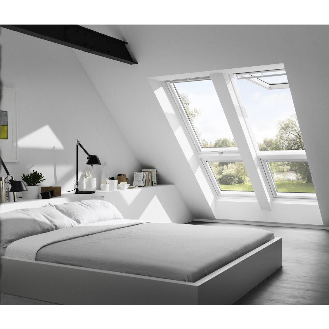 gnier Sympatisere Precipice VELUX GPU MK04 0070 White Top-Hung Window | Roofing Outlet
