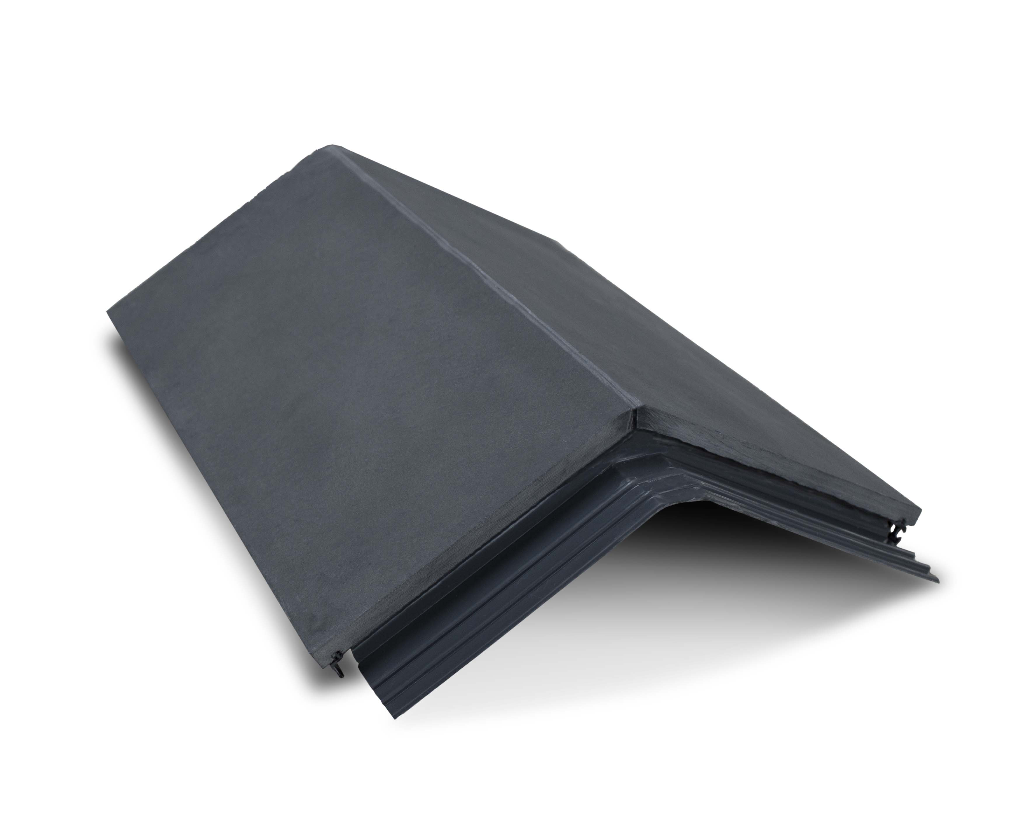 Mechanical Ridge Mayan Natural Slate All-in-One Real Ridge Graphite Ridge Tile 500mm ...