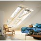 VELUX GGL CK04 3062 Triple Glazed & Noise Reduction Pine Centre-Pivot Roof Window (55 x 98 cm)