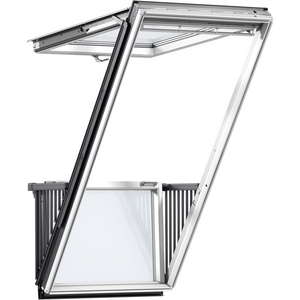 VELUX GDL PK19 S10W02 White Painted Cabrio® Balcony Window for Tiles (94 x 252 cm)