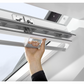 VELUX GGL SK08 2068 Triple Glazed Rain Noise Reduction White Painted Centre-Pivot Window (114 x 140 cm)