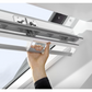 VELUX GGL FK08 2067 High Energy Efficiency Glazing White Painted Centre-Pivot Window (66 x 140 cm)