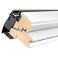 VELUX GGL MK06 206921U Solar UV Heat Protection Glazing White Painted INTEGRA® Electric Window (78 x 118 cm)