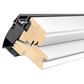 VELUX GGL UK08 207030 White Painted INTEGRA® SOLAR Window (134 x 140 cm)