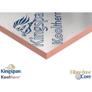 Kingspan Kooltherm K107 Pitched Roof Insulation - 2400mm x 1200mm x 25mm (pack of 12 sheets 34.56m2)