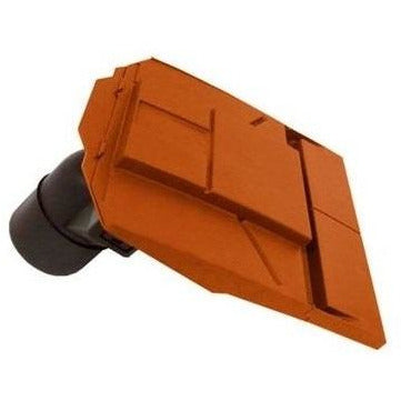 Ubbink UB37 In-Line Plain Tile Vent with 100mm Pipe - Terracotta