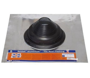 Seldek® Aluminium & EPDM Pipe Flashing for Pitched Roofs - Black (12 - 70mm)