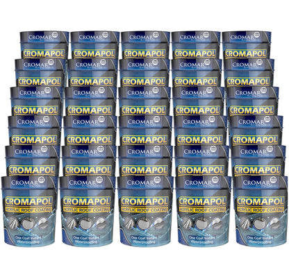 Cromapol Acrylic Waterproof Roof Coating - 20kg (PALLET of 30 Tins)