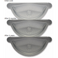 Lindab Majestic Galvanised Steel Half Round Gutter - 3m x 150mm