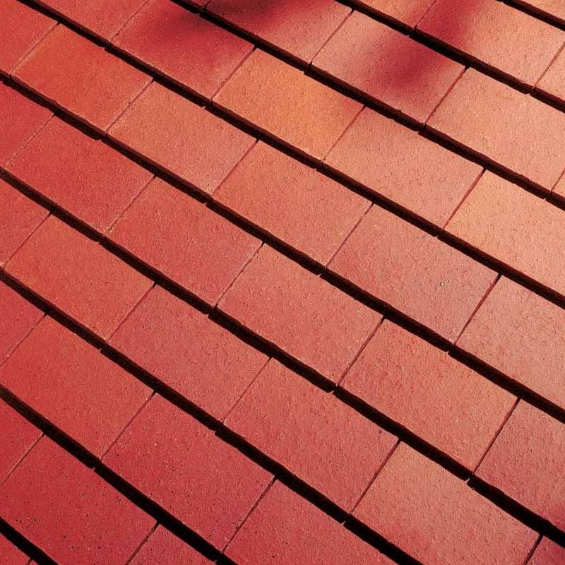 Dreadnought Clay Plain Roof Tiles - Plumb Red