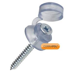 Corrapol® Clear 50mm Fixings (Pack of 50)