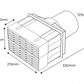 Timloc Adapt-Air Double Airbrick Kit - 330mm x 125mm
