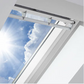 VELUX GGL UK08 2069 Solar UV Heat Protection Glazing White Painted Centre-Pivot Window (134 x 140 cm)
