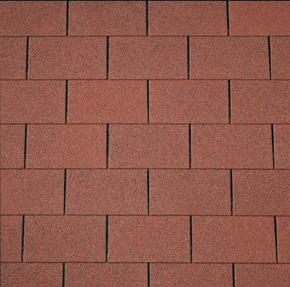 IKO Armourglass Plus Square Butt Roofing Felt Shingles 2m² - Tile Red