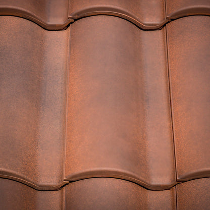 Selectum Clay Interlocking Low Pitch Roof Tile 10° - Rustic Red