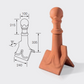 Redbank Clay Ball Top Finial (Gable End)