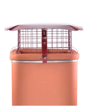 Brewer Square Birdguard Metal Chimney Cowl - Solid Fuel