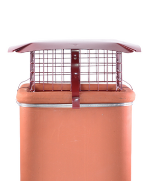 Brewer Square Birdguard Metal Chimney Cowl - Solid Fuel