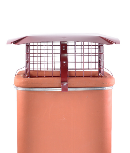 Brewer Square Birdguard Metal Chimney Cowl - Solid Fuel