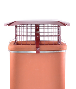 Brewer Square Birdguard Metal Chimney Cowl - Solid Fuel
