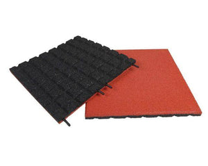 Dflect EPDM Coated Rubber Playground Tiles - Grey