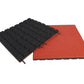Dflect EPDM Coated Rubber Playground Tiles - Red