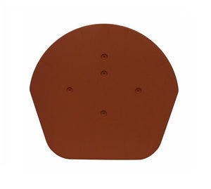 Timloc Universal Dry Fix Half Round Ridge End Cap – Terracotta