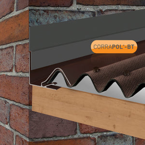 Corrapol-BT - Rock n Lock Wall Flashing - Black