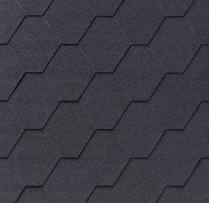 IKO Armourshield Plus Hexagonal Shingles 2m² - Black