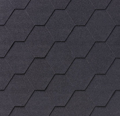 IKO Armourshield Plus Hexagonal Shingles 2m² - Black