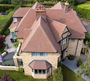 Redland Concrete Plain Roof Tile - Breckland Brown