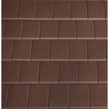 Planum Clay Interlocking Low Pitch Roof Tile 10° - Brown