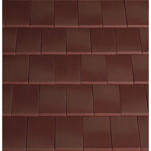 Planum Clay Interlocking Low Pitch Roof Tile 10° - Burgundy