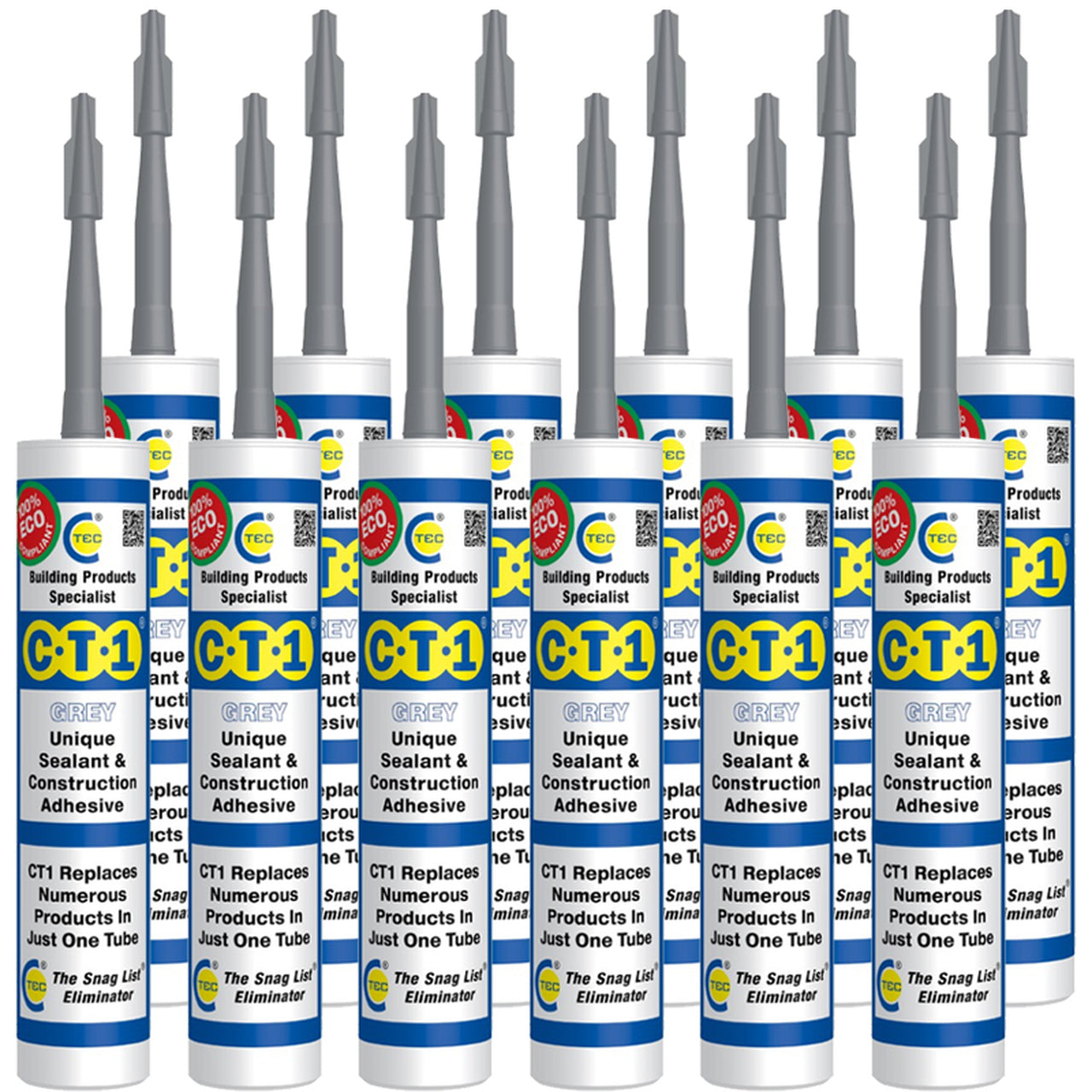 CT1 Sealant & Adhesive Grey 290ml (Box Of 12)