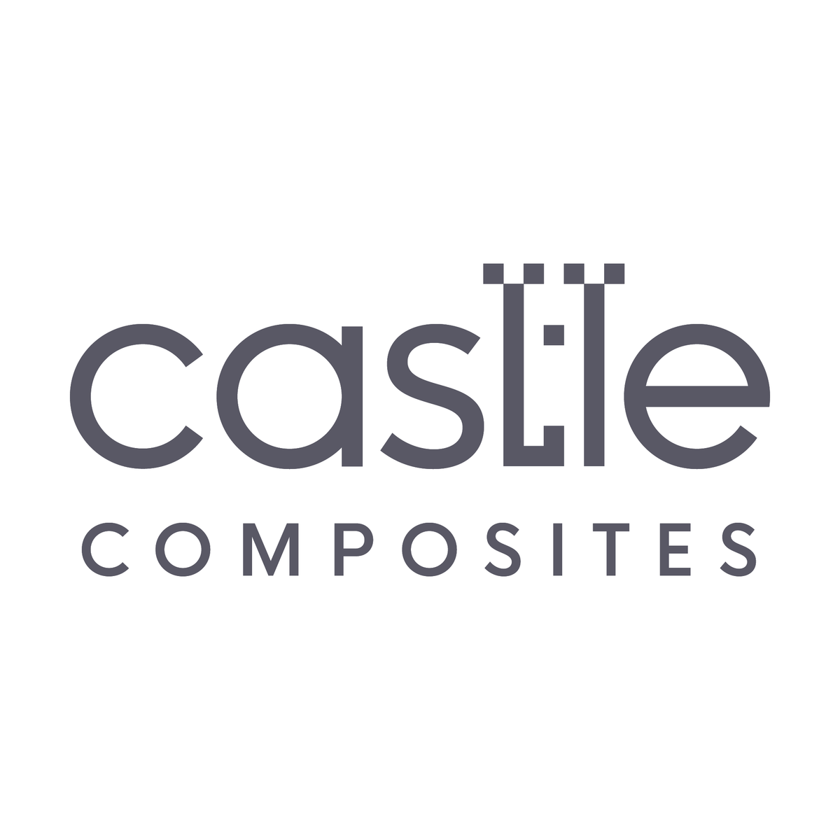 Castle Composites Castleflex Rubber Promenade Tiles - Charcoal Grey (5