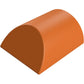 Sandtoft Clay Half Round Ridge with Stop End - 305mm