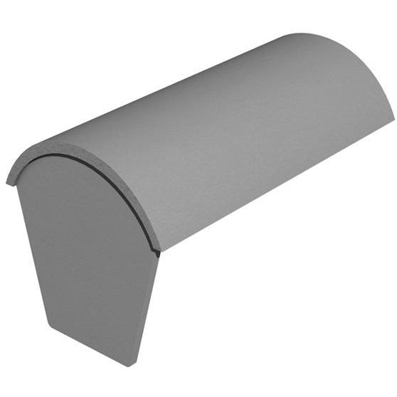 Segmental Ridge Union Marley Concrete Segmental Stopend Ridge - Tidy Roof Finish | 457mm Length