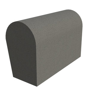 Sandtoft Concrete Half Round Mono Ridge Block End - Right Hand