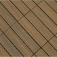 Castle Composites Quick Deck Decking Tile - Teak (600 x 300 mm)