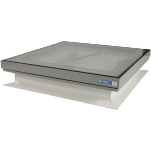 Whitesales Em-Glaze Flat Glass Rooflight with Fixed PVC 150mm Verticle Upstand