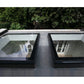 Whitesales Em-Glaze Flat Glass Rooflight with Manual Opening PVC 150mm Verticle Upstand